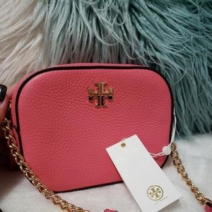 Tory Burch Logo Round Cross-Body Leather Bag 61489